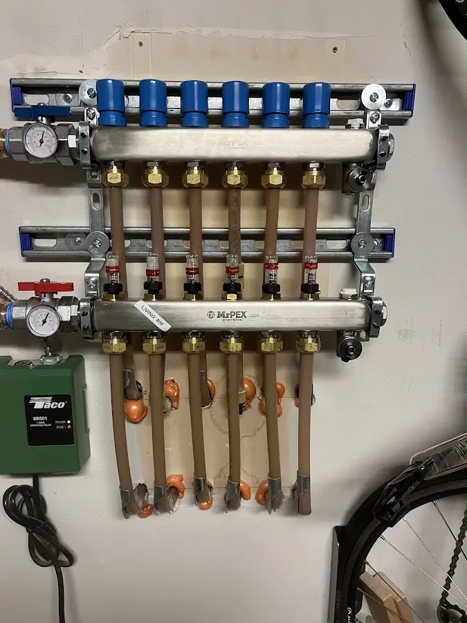 Plumber performing Gas Leak Detection at a residential property in Rosewood Heights